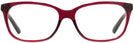 Square Transparent Burgundy Coach 6139U Progressive No-Lines View #2