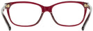 Square Transparent Burgundy Coach 6139U Progressive No-Lines View #4