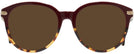 Round Burgundy/tortoise Coach 8140 Progressive Reading Sunglasses View #2