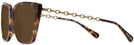 Square Dark Tortoise Coach 8256U Progressive Reading Sunglasses View #3