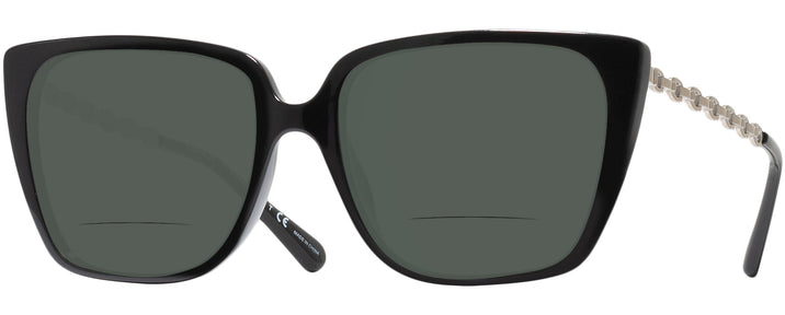Square Black Coach 8256U Bifocal Reading Sunglasses View #1