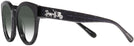 Round Blue Glitter Coach 8265 w/ Gradient Progressive Reading Sunglasses View #3