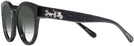 Round Blue Glitter Coach 8265 w/ Gradient Bifocal Reading Sunglasses View #3