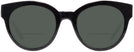Round Blue Glitter Coach 8265 Bifocal Reading Sunglasses View #2