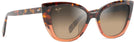 Cat Eye Havana With Peach/HCL Bronze Maui Jim Blossom 892 View #1