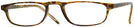 Rectangle Tortoise Socrateyes Single Vision Half Frame View #1