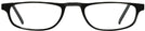 Rectangle Black Socrateyes Single Vision Half Frame View #2