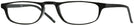 Rectangle Black Socrateyes Single Vision Half Frame View #1