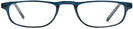 Rectangle Lapis Blue Socrateyes Single Vision Half Frame View #2