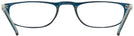 Rectangle Lapis Blue Socrateyes Single Vision Half Frame View #4