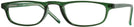 Rectangle Green Socrateyes Single Vision Half Frame View #1