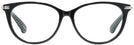 Oval Black Kate Spade Albie/F Single Vision Full Frame View #2