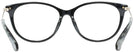 Oval Black Kate Spade Albie/F Single Vision Full Frame View #4