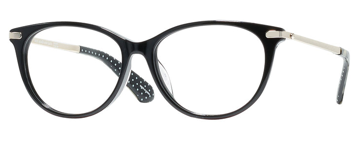 Oval Black Kate Spade Albie/F Single Vision Full Frame View #1