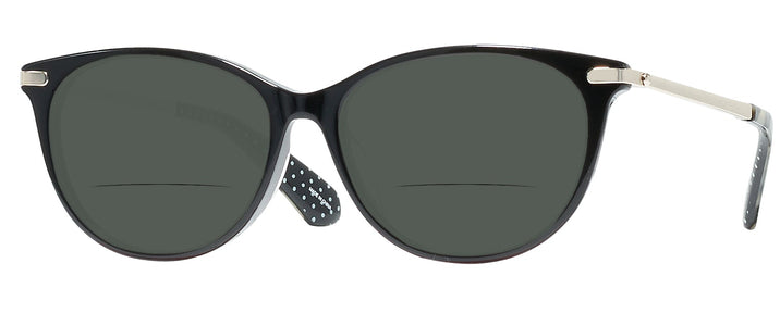 Oval Black Kate Spade Albie/F Bifocal Reading Sunglasses View #1