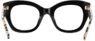 Oversized Black/White Tortoise Kate Spade Jalena-S Single Vision Full Frame View #4
