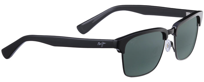 Square Black/Grey Lens Maui Jim Kawika 257 Bifocal Reading Sunglasses View #1