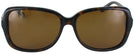 Oversized Dark Havana Liz Claiborne L553-S Polarized View #2