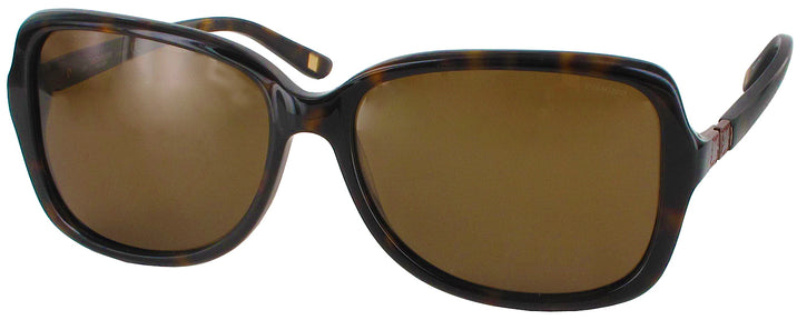 Oversized Dark Havana Liz Claiborne L553-S Polarized View #1
