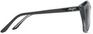 Cat Eye Black Fade/grey Lens Maui Jim Lotus 827 Bifocal Reading Sunglasses View #3