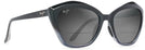 Cat Eye Black Fade/grey Lens Maui Jim Lotus 827 Bifocal Reading Sunglasses View #1