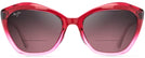 Cat Eye Raspberry Fade/ Rose Lens Maui Jim Lotus 827 Bifocal Reading Sunglasses View #2