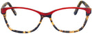 Rectangle Red Tortoise/lipstick Millicent Bryce 146 Progressive No-Lines View #2