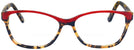 Rectangle Red Tortoise/lipstick Millicent Bryce 146 Bifocal View #2
