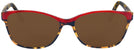 Rectangle Red Tortoise/lipstick Millicent Bryce 146 Progressive Reading Sunglasses View #2