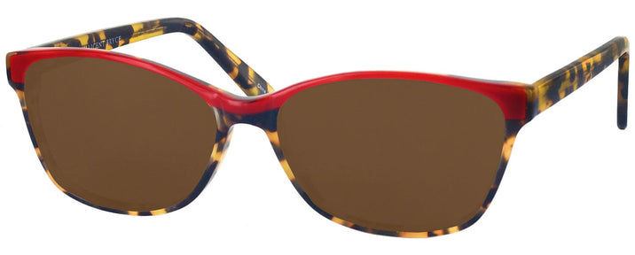 Rectangle Red Tortoise/lipstick Millicent Bryce 146 Progressive Reading Sunglasses View #1