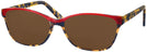 Rectangle Red Tortoise/lipstick Millicent Bryce 146 Progressive Reading Sunglasses View #1