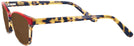 Rectangle Red Tortoise/lipstick Millicent Bryce 146 Bifocal Reading Sunglasses View #3