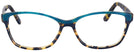 Rectangle Blue Tortoise/teal Millicent Bryce 146 Single Vision Full Frame View #2
