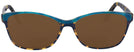 Rectangle Blue Tortoise/teal Millicent Bryce 146 Progressive Reading Sunglasses View #2