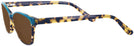 Rectangle Blue Tortoise/teal Millicent Bryce 146 Progressive Reading Sunglasses View #3