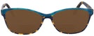 Rectangle Blue Tortoise/teal Millicent Bryce 146 Bifocal Reading Sunglasses View #2