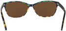 Rectangle Blue Tortoise/teal Millicent Bryce 146 Bifocal Reading Sunglasses View #4