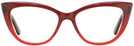 Cat Eye Ruby Red Millicent Bryce 167 Single Vision Full Frame View #2