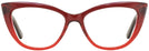 Cat Eye Ruby Red Millicent Bryce 167 Progressive No-Lines View #2