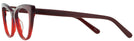 Cat Eye Ruby Red Millicent Bryce 167 Progressive No-Lines View #3