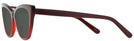 Cat Eye Ruby Red Millicent Bryce 167 Progressive Reading Sunglasses View #3
