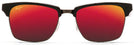 Square Black Gloss w/ Antique Pewter/Hawaii Lava Lens Maui Jim Kawika 257 View #2