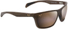 Square Matte Brown Woodgrain/hcl Maui Jim Makoa 804 View #1