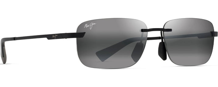 Rectangle Silver W/ Neutral Grey Blue Mirror Maui Jim Lanakila 624 View #1