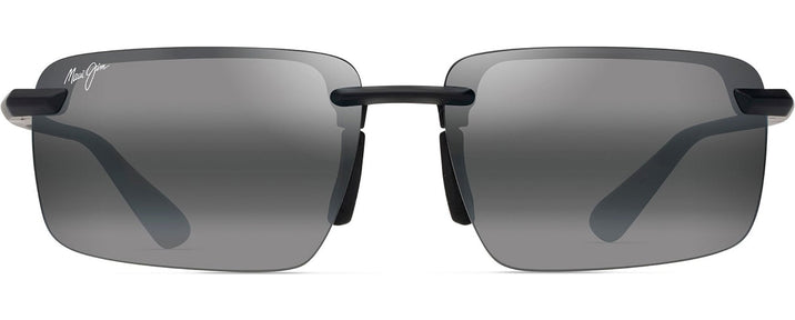 Rectangle Matte Black/Natural Grey Lenses Maui Jim Laulima 626 View #1