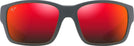 Rectangle Black Matte/Hawaii Lava Maui Jim Mangroves 604 View #2