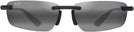 Rectangle Matte Black/Neutral Grey Maui Jim ‘Ilikou 630 View #2