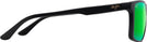 Rectangle Matte Black/Maui Green Lens Maui Jim Mamalu Bay 610 View #3