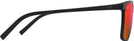 Rectangle Matte Black/Hawaii Lava Lens Maui Jim One Way 875 View #3