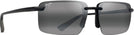 Rectangle Matte Black/Neutral Grey Maui Jim Laulima Asian Fit 656 View #1